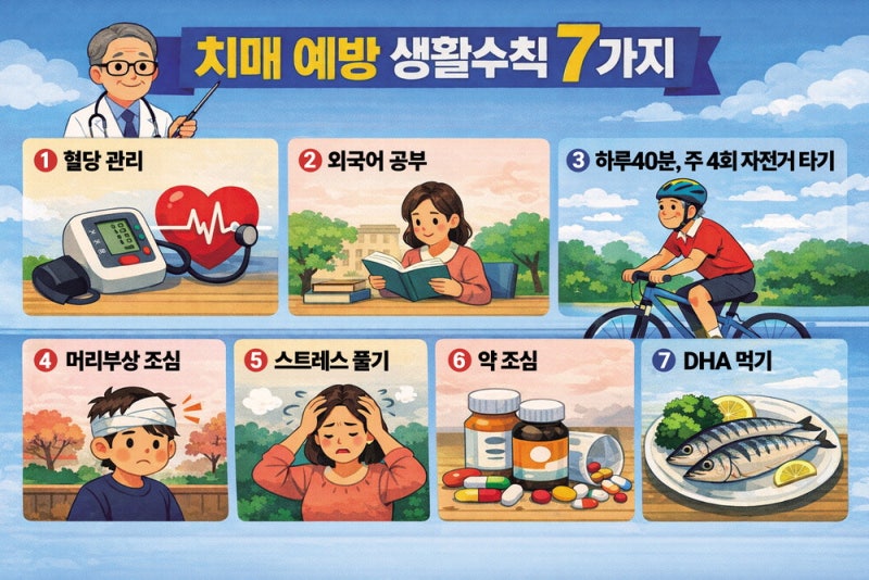 주 4회 운동하고 '먹는 약' 주기적 점검 … 치매 늦추는 생활습관 어렵지 않아요