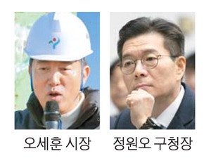 오세훈, 성수정비구역 찾아간날 … 정원오는 서울버스 토론회 참석