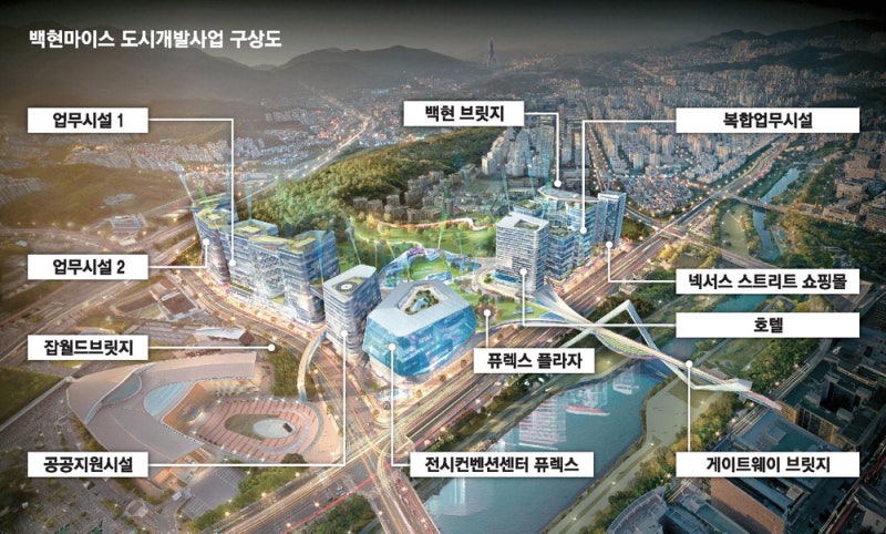 글로벌 4차산업 특별시 보인다…성남 '백현마이스'청사진