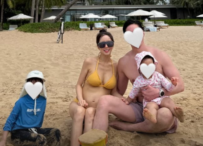 박현선, 셋째 임신 비키니 사진 공개