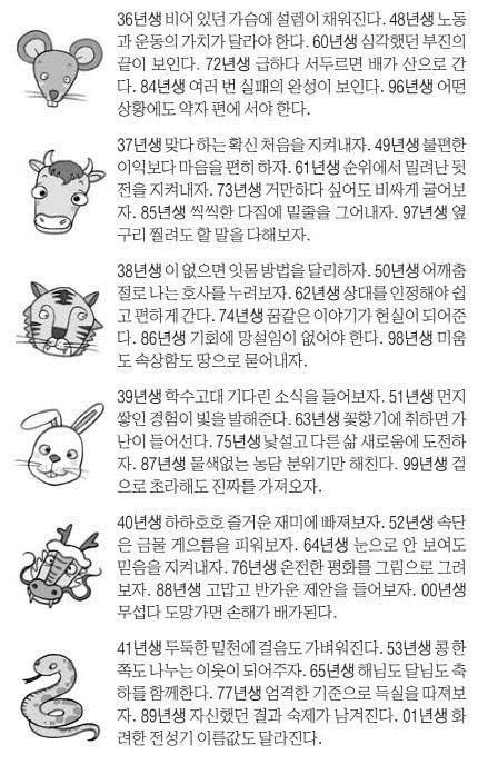 오늘의 운세 2026년 2월 20일 金(음력 1월 4일)