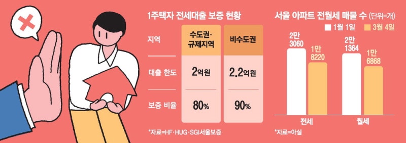 "비거주 1주택자 전세대출 막히면…급속도로 월세화될 듯"