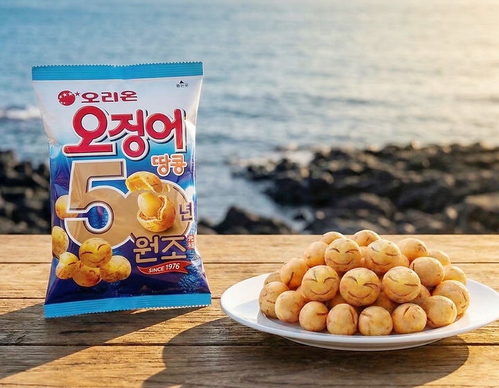 50주년 맞은 '오징어땅콩' 오리온, 새 포장 상품 선봬