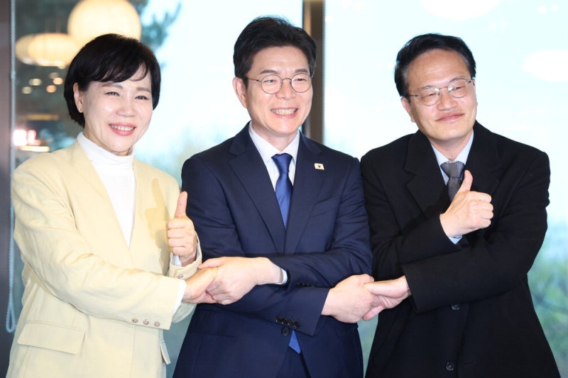 與정원오 "박주민·전현희 함께…용광로 선대위로 승리"