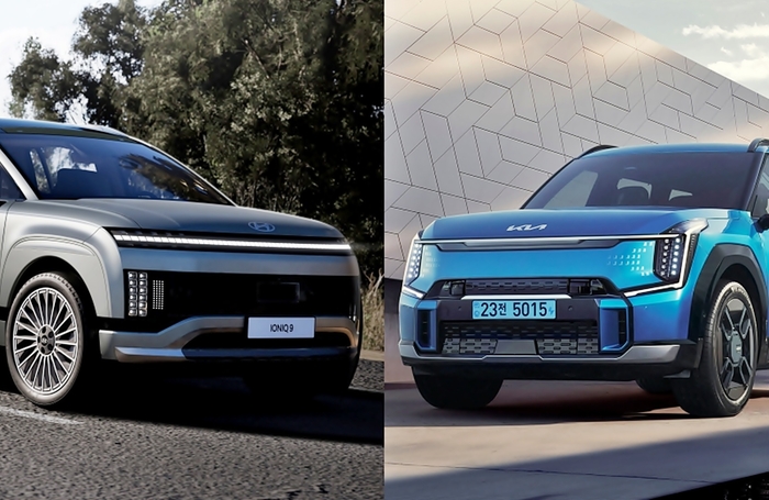  아이오닉9과 EV9 [사진출처=현대차,기아]