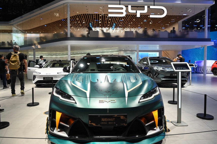 BYD의 전기차 '씰 06 GT' 모델.로이터