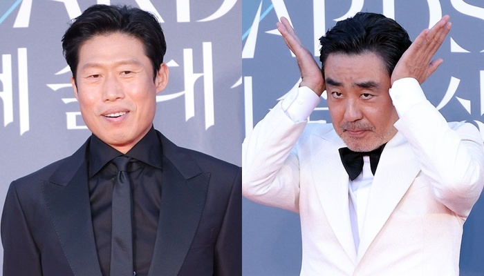 “그 옛날 전단지 같이 돌리던 우리가”…유해진·<b>류승룡</b>, 올해의 백상...