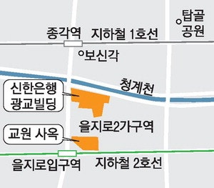 을지로2가에 40·31층 대형 오피스빌딩