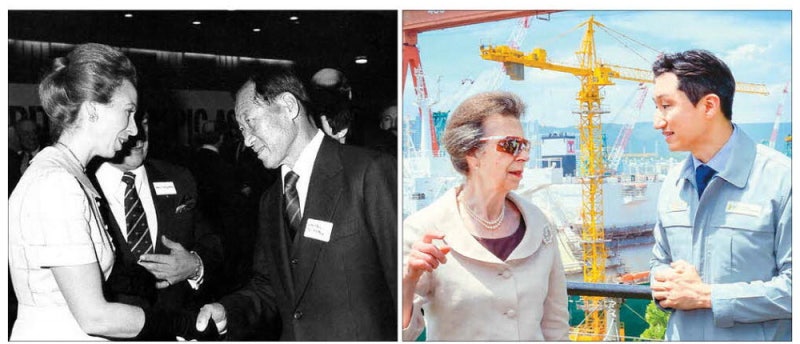英 <b>앤공주</b>·HD현대 '40년 代이은 인연'
