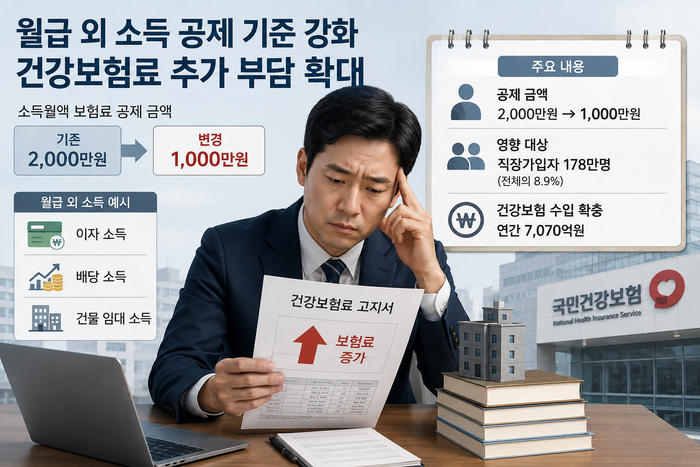 투잡 뛰는 직장인 날벼락…‘월급 외 소득’ 178만명 <b>건보료</b> 오른다