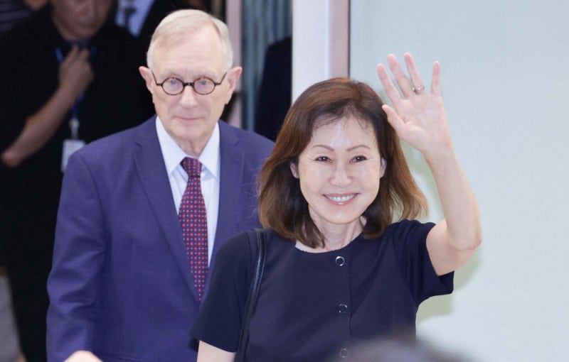 [포토] 입국하는 미셸 스틸 주한美대사 부부