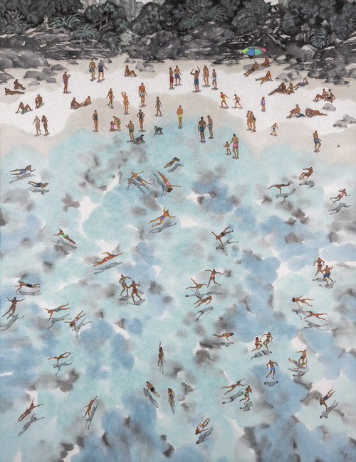 Shapes of a Season 2, 2026, 한지에 수묵채색, 145.5×112㎝. 아트사이드 갤러리