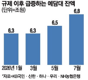 대출규제 풍선효과 '예담대' 7조원 육박