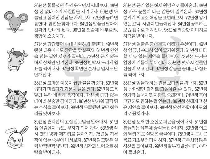 오늘의 운세 2026년 8월 8일 土(음력 6월 26일)·2026년 8월 9일 日(음력 6월 27일)