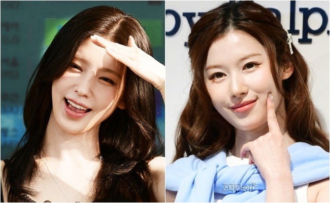 아이들 미연·트와이스 사나, ‘<b>고척돔 입성</b>’ <b>에스파</b> 현장 응원