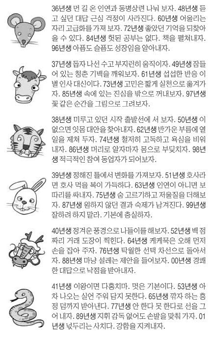 오늘의 운세 2026년 8월 17일 月(음력 7월 5일)