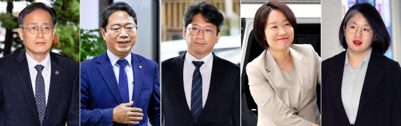 [포토] 李정부 2기 장관 후보자들 첫 출근