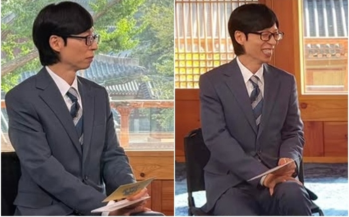 ‘감기 몸살’ <b>유재석</b>, 하루 만에 ‘<b>유퀴즈</b>’ 촬영장 <b>복귀</b>...미소 활짝