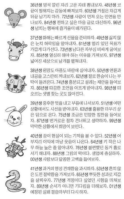 오늘의 운세 2026년 10월 6일 火(음력 8월 26일)