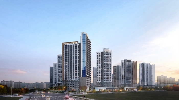  경기 평택시 세교동 725번지 일원 ‘한화포레나 지제역’ 투시도 [사진 = 한화]