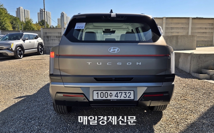  신형 투싼 후면부 [사진촬영=최기성 매경 디지털뉴스룸 기자]