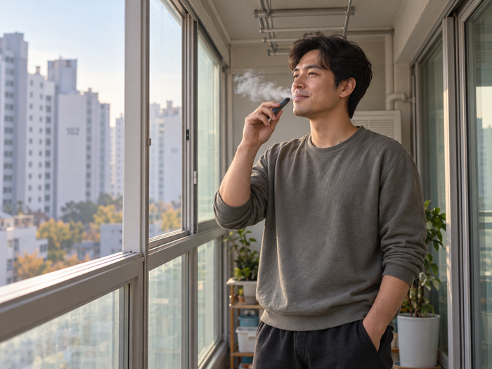 “추운데 베란다서 <b>전자담배</b> 피워도 돼요?”…이웃에 유해<b>물질</b> 전해질...