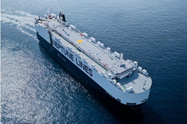Neptune Phos, hãng vận tải ô tô 3800 CEU sẽ sử dụng công nghệ tối ưu hóa động cơ hàng hải của HD Hyundai Marine Solutions. Ảnh do HD Hyundai Marine Solution cung cấp