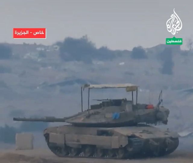 알자지라 방송이 X(옛 트위터)에 게시한 이스라엘군 탱크의 라파 진격 영상/알자지라 X 캡처