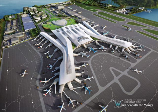부산 가덕도신공항 조감도.사진 제공=국토교통부.