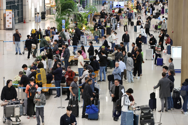 6일 오전 인천국제공항 제1터미널 입국장. 뉴스1