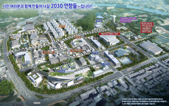 전남 순천시의 연향들 도시개발사업 조감도.사진 제공=순천시