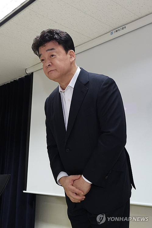 백종원 더본코리아 대표. 연합뉴스