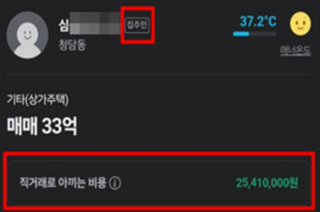 부동산컨설팅업체가 온라인 직거래플랫폼에서 자격을 ‘집주인’으로 속이고 허위로 광고를 올린 사례. 사진 제공=국토교통부.
