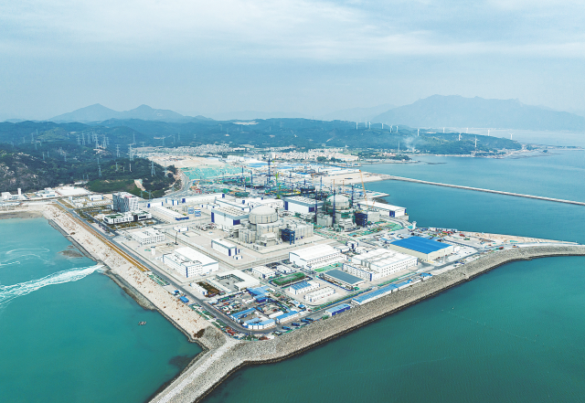 중국 푸젠성 장저우에 위치한 장저우 원자력발전소 2호기. 바이두 캡쳐