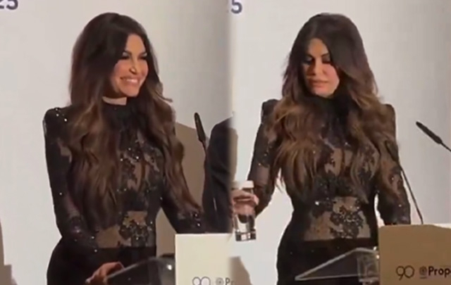 그리스 미국 대사, 공식 만찬 시스루 드레스 파격 패션 논란