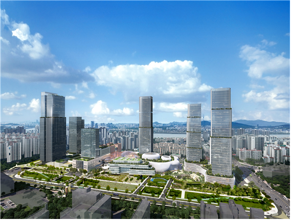 서울시 서초구 서울고속버스터미널 일대 개발사업으로 조성될 건물들 조감도.사진 제공=서울시