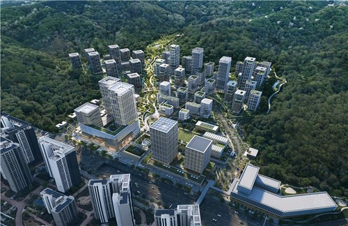 서울시 강남구 개포동 구룡마을 도시개발사업으로 조성될 아파트 단지 조감도.사진 제공=서울시