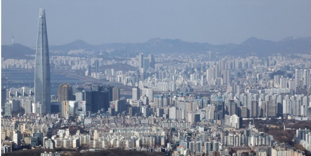 서울시 송파·강동구 일대 아파트 단지들의 모습.연합뉴스