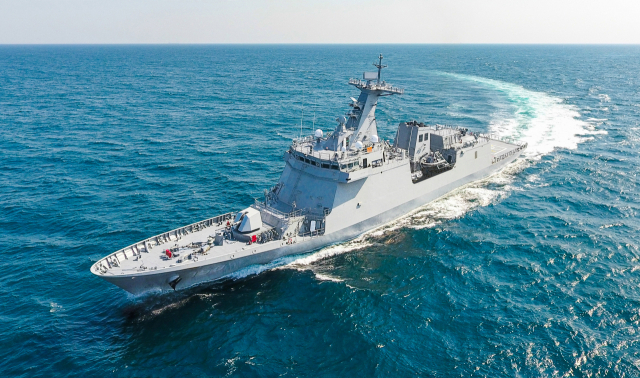 HD현대중공업이 인도한 필리핀 해군의 2600톤급 최신예 호위함 호세 리잘.사진 제공=HD현대