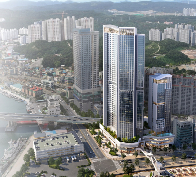 포항 영일대 주차장 부지 도시개발사업 조감도. 사진 제공=대우산업개발