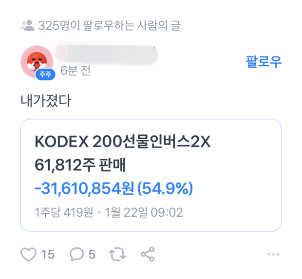 상승장에 3000만원 잃고서야 “내가 졌다”…인생역전 노렸던 ‘곱버스’의 최후