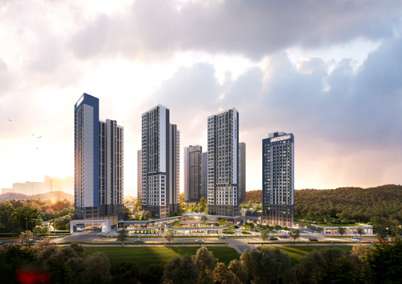 경기 남양주 왕숙2지구 A1블록에 들어서는 금호건설의 ‘왕숙 아테라’ 투시도. 사진 제공=금호건설