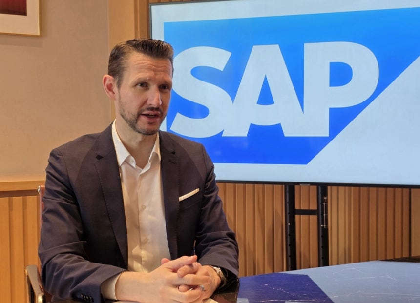 하겐 호이바흐 SAP 최고마케팅책임자(SAP)가 19일 서울 강남구 조선팰리스 강남에서 인터뷰하고 있다.사진 제공=SAP