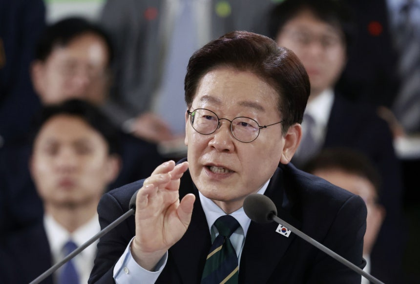 이재명 대통령이 30일 제주한라대학교 한라컨벤션센터에서 열린 타운홀미팅 ‘제주의 마음을 듣다’에서 발언하고 있다. 청와대통신사진기자단