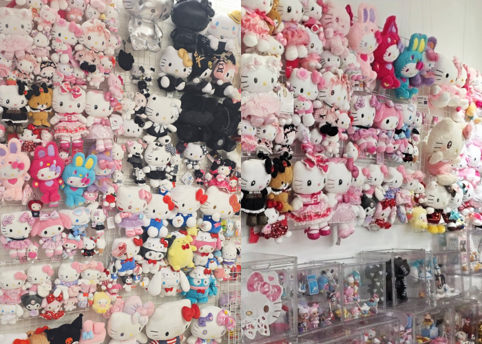 오지현 씨가 소장한 헬로키티 굿즈들. 오지현 씨 제공