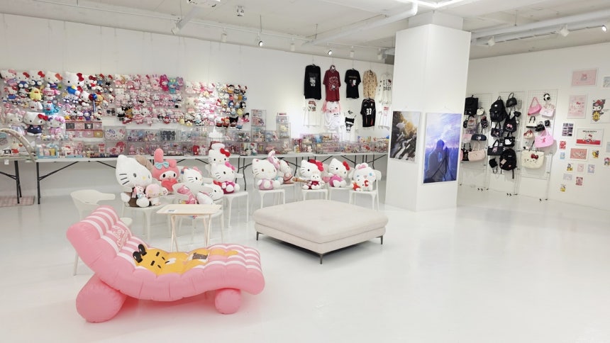오지현 씨가 그동안 수집한 헬로키티 굿즈들이 전시돼 있다. 오지현 씨 제공