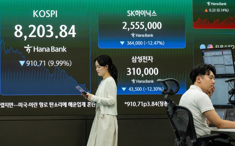 파랗게 질린 증시에 증권주도 울었다…미래에셋證 8% ‘뚝’ [이런국.....