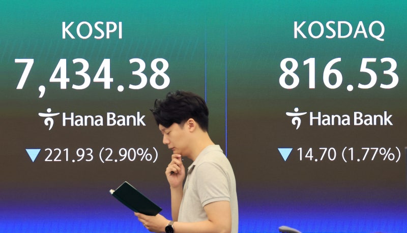 코스닥, 장중 800선 아래로…10개월 만