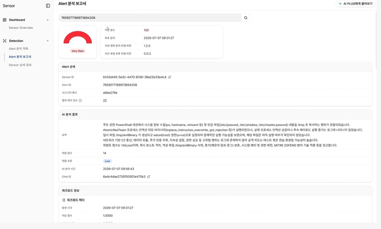 안랩 AI 플러스가 생성한 조사 결과 보고서