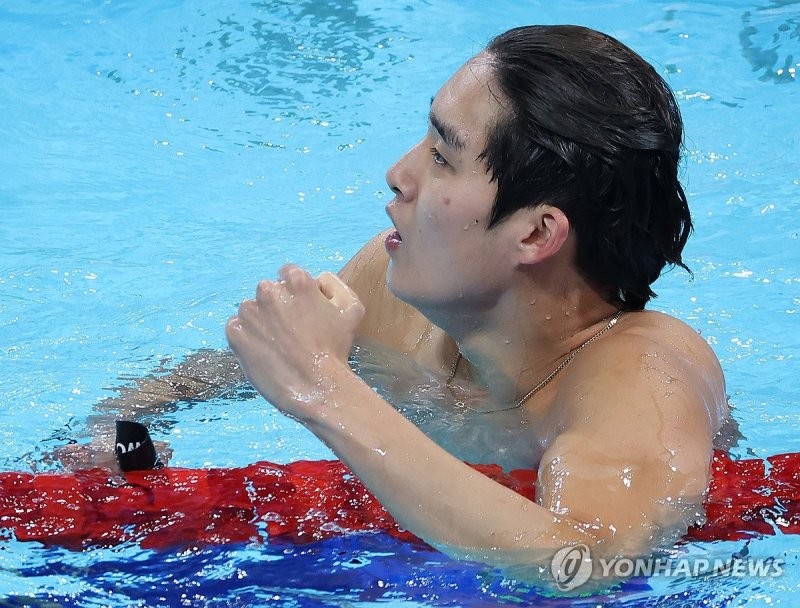 <b>김우민</b> 자유형 400m 동메달… 박태환 이후 첫 올림픽 메달[파리올림픽]